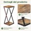 Bamworld Porta Piante a 2 Livelli in Stile Industriale - Supporto in Metallo e Legno per Interno ed Esterno 6