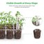Bonviee 5-Pack Seed Starter Tray Kits with Adjustable Humidity Domes and Black Bases - Indoor Mini Greenhouse Propagator for Seeds 4