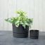 Root & Vessel Majestic Low Profile Cylinder Pot, Matte Black, 12.5" 4