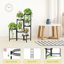 iDavosic.ly 6-Tier Corner Plant Stand, Metal Indoor Outdoor Flower Display Shelf, Folding Wrought Iron Orchid Rack for Patio Balcony Garden and Living Room 4
