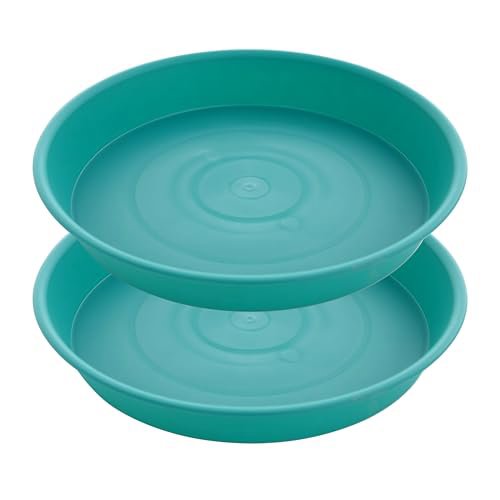 Bleuhome 12" Plant Saucers (2 Pack) - Teal