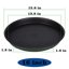 Bleuhome 4 Pack 16 Inch Plant Saucer - Heavy Duty Plastic Flower Pot Trays for Indoor & Outdoor Use, Round Drip Trays and Bird Bath Bowls, Black 3