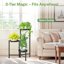 iDavosic.ly Multi-Tier Corner Plant Stand, Metal Indoor Outdoor Flower Display Shelf, Folding Tall Wrought Iron Orchid Rack for Patio Balcony Porch Garden and Living Room 7