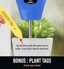GROWIT Soil Water Monitor for Plants - Analog Soil Moisture Meter & Hydrometer for Houseplants, Indoor and Outdoor Gardening - Blue 4