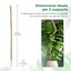Mcbazel Supporto per Piante Rampicanti 160 cm - Palo in Fibra di Cocco Flessibile per Monstera Deliciosa e Piante da Interno 7