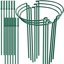 HiGift 6 Pack Adjustable Plant Support Stakes, Heavy-Duty 32 Inch Half Round Peony Support Cage with Extension Tubes for Tomato, Hydrangea and Garden Plants 1